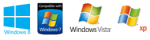 Windows Xp, Vista, 7 et 8